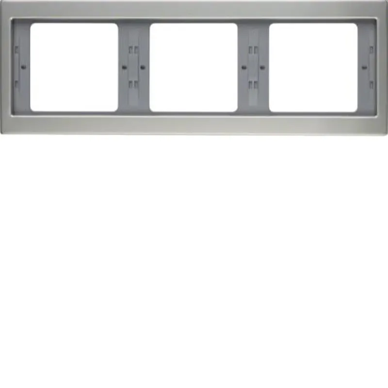 Berker Rahmen M313737004 3fach waager. edelstahl rostfr.