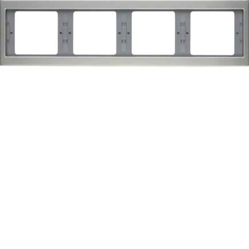 Berker Rahmen M313837004 4fach waager. edelstahl rostfr.