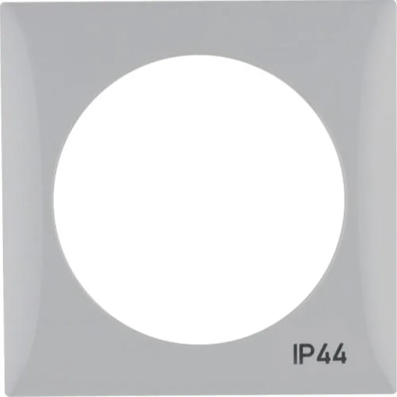Berker Rahmen M3918272597 Symbol IP44 grau glaenzend