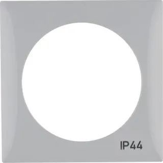 Berker Rahmen M3918272597 Symbol IP44 grau glaenzend