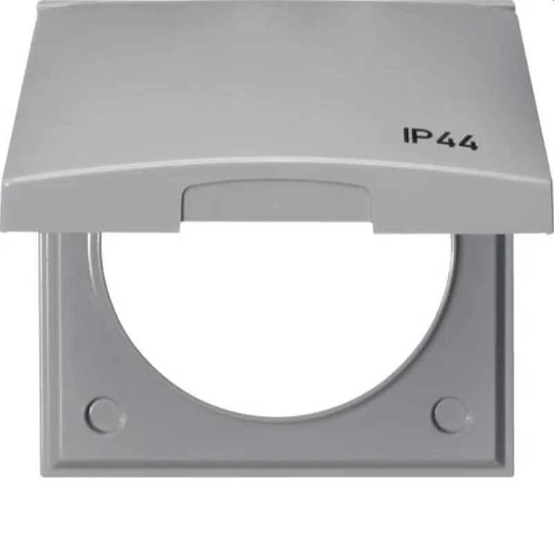 Berker Rahmen M3918282597 Symbol IP44 grau glaenzend