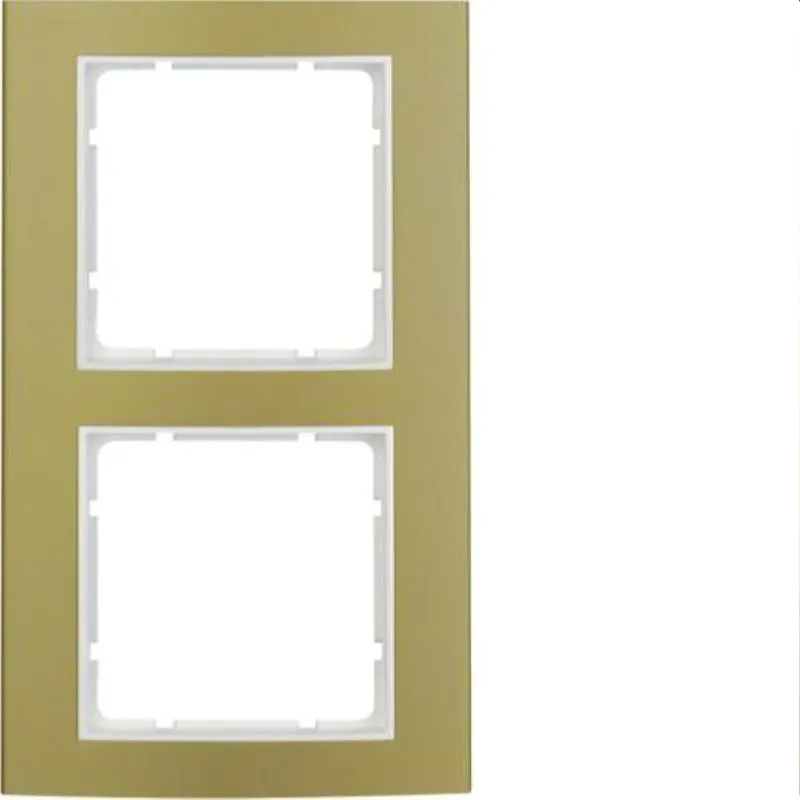 Berker Rahmen M310123046 gold/polarweiss