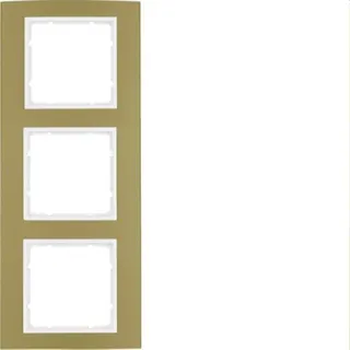 Berker Rahmen M310133046 gold/polarweiss