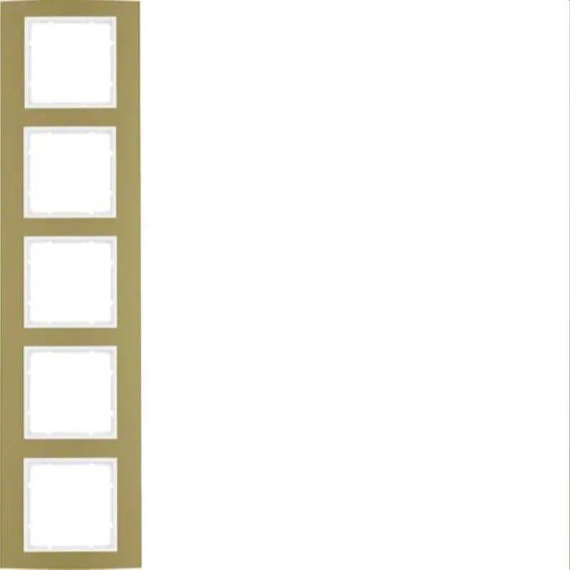 Berker Rahmen M310153046 gold/polarweiss