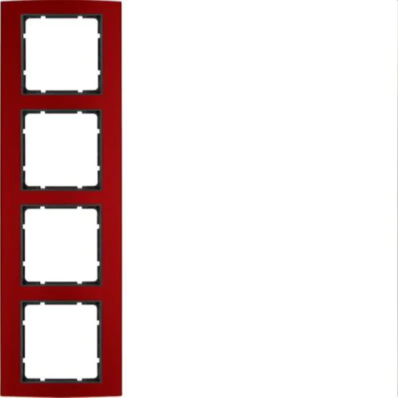 Berker Rahmen M310143012 rot/anthrazit