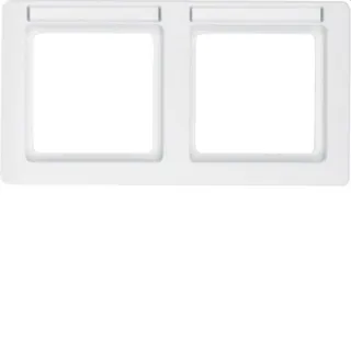 Berker Rahmen M310226019 polarweiss samt