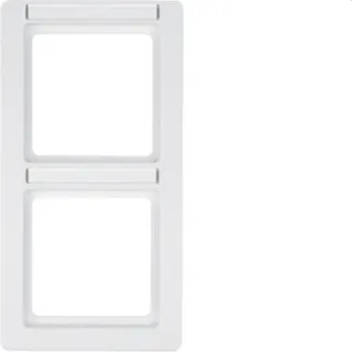 Berker Rahmen M310126019 polarweiss samt