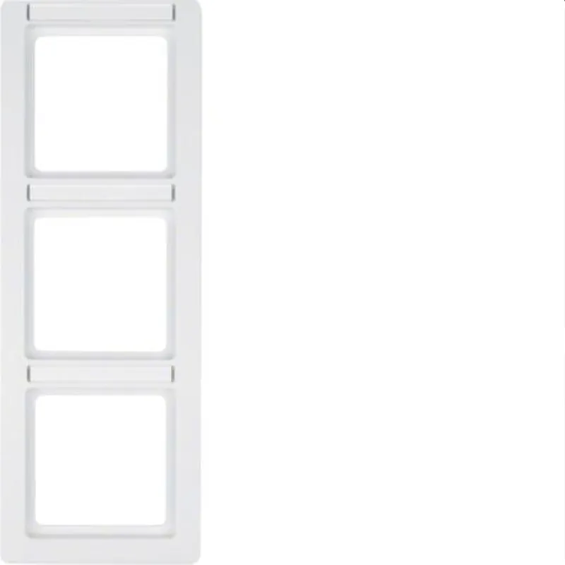 Berker Rahmen M310136019 polarweiss samt