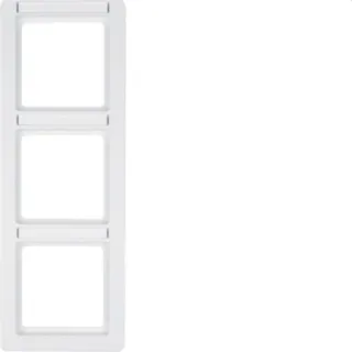 Berker Rahmen M310136019 polarweiss samt
