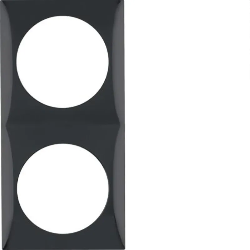 Berker Rahmen M3918262510 2fach schwarz glaenzend