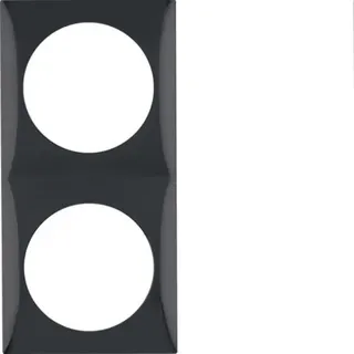 Berker Rahmen M3918262510 2fach schwarz glaenzend