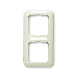Busch-Jaeger 1722 NS-212 2fach senkrecht Reflex-SI Rahmen