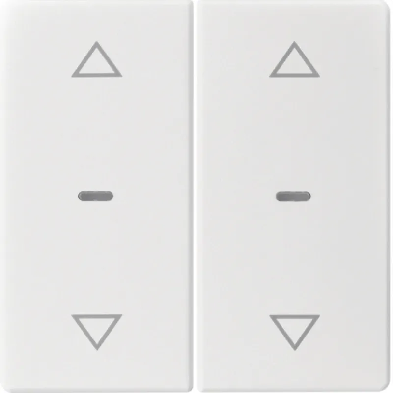 Berker Abdeckung f. Tastensen.-Modul 2fach Q.x polarweiss 80961329