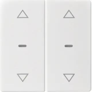 Berker Abdeckung f. Tastensen.-Modul 2fach Q.x polarweiss 80961329