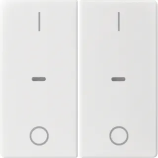 Berker Abdeckung f. Tastensen.-Modul 2fach Q.x polarweiss 80962329