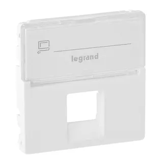 Legrand Abdeckung VLIFE RJ11/RJ45 BF 1F ultraweiss
