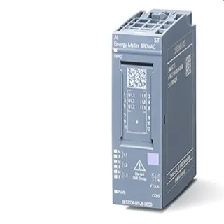 Siemens Ein-/Ausgangsmodul SIPLUS ET 200SP AI EMETER 480VAC TX Rail, 6AG2134-6PA20-4BD0