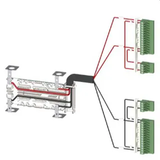 Siemens Spannungsversorgungskabel für 3KC8 2polig für 250A 3KC9833-1