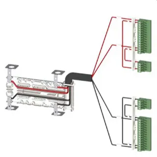 Siemens Spannungsversorgungskabel für 3KC8 2polig für 250A 3KC9834-1
