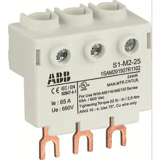 ABB Stotz-Kontakt 3-Phasen-Einspeiseblock S1-M2-25 1SAM201907R1102
