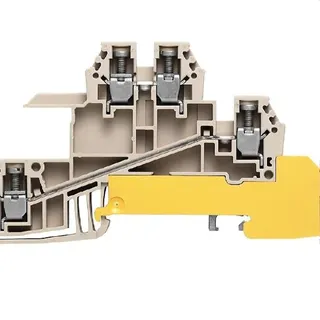 Weidmüller Dreileiterklemme WDL 2.5/S/L/L/PE 1031100000