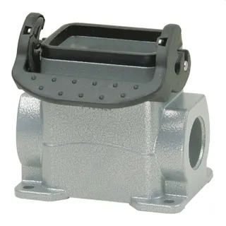 Walther Sockelgehäuse P711406MS 6polig 1xM20 53 mm hoch alu P711406MS