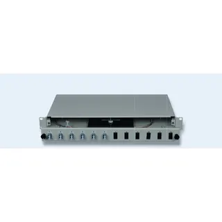 DNBL Spleissbox 19" 1HE ausz. RAL7035 6xLCD/PC-Kupp, 12x-Pigtails OS2 5122206171