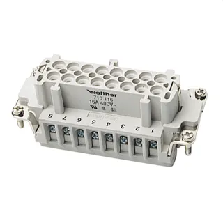 Walther Buchseneinsatz 710116 16polig 710116