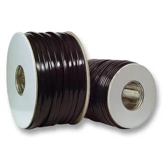 DNTE Telefon-Flachbandkabel 4adrig schwarz (100M) 91104.100