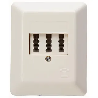 Kopp Telefonanschlussdose AP 3x6polig NFN-C., 33369393
