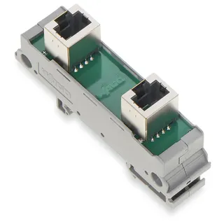 WAGO Übergabebaustein 289-172 2xRJ45 Montagesockel f. TS35