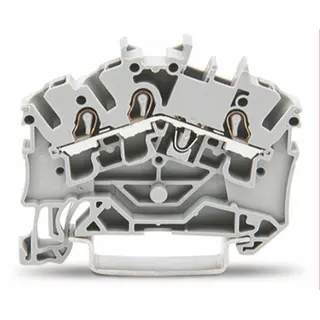WAGO 3 Leiter Durchgangsklemme 2002-6301 TOBJOB 2,5 (4)mm grau