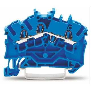 WAGO 3 Leiter Durchgangsklemme 2002-6304 TOBJOB 2,5 (4)mm blau