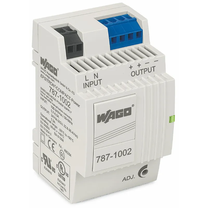 WAGO primär getaktete Stromversorgung 787-1002 Compact Power 24V 1,3A