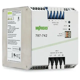 WAGO primär getaktete Stromversorgung 787-742 Eco Power 24V DC 20A