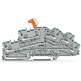 WAGO Etagenklemme 2003-6641 TOPJOB S NT/L/PE grau