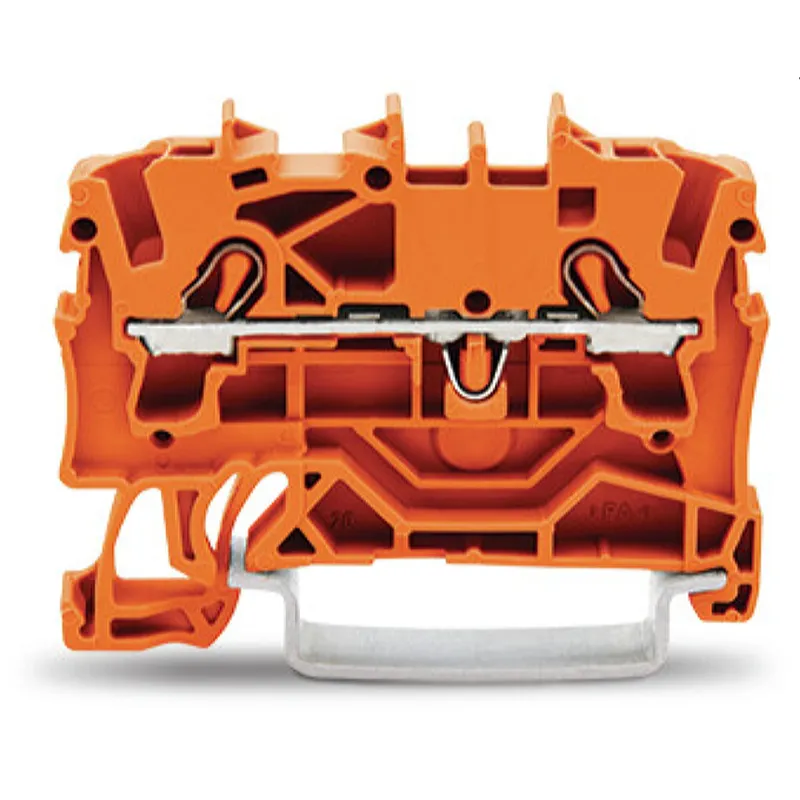 WAGO 2 Leiter Durchgangsklemme 2002-1202 2,5qmm orange