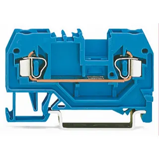 WAGO 2 Leiter Durchgangsklemme 280-904 2,5qmm blau