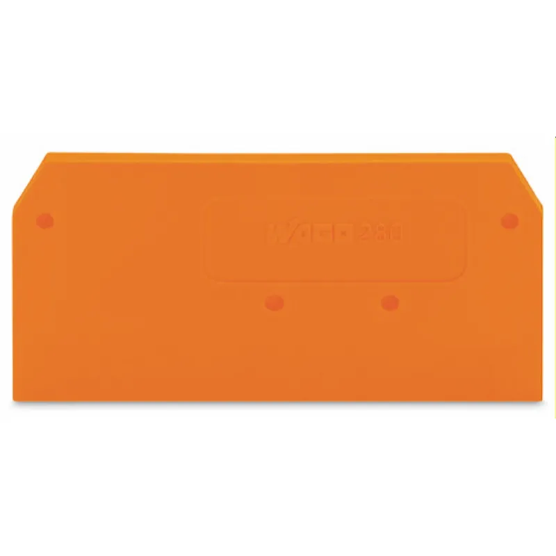 WAGO Abschlussplatte u. Zwischenplatte 280-309 orange