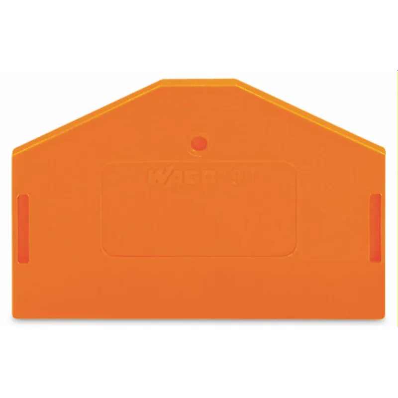 WAGO Abschlussplatte u. Zwischenplatte 280-313 orange