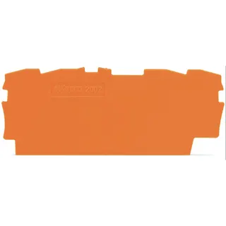 WAGO Abschlussplatte u. Zwischenplatte 2002-1492 für TOBJOB S orange