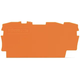 WAGO Abschlussplatte u. Zwischenplatte 2002-1392 für TOBJOB S orange