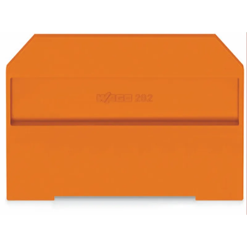 WAGO Abschlussplatte u. Zwischenplatte 282-312 orange