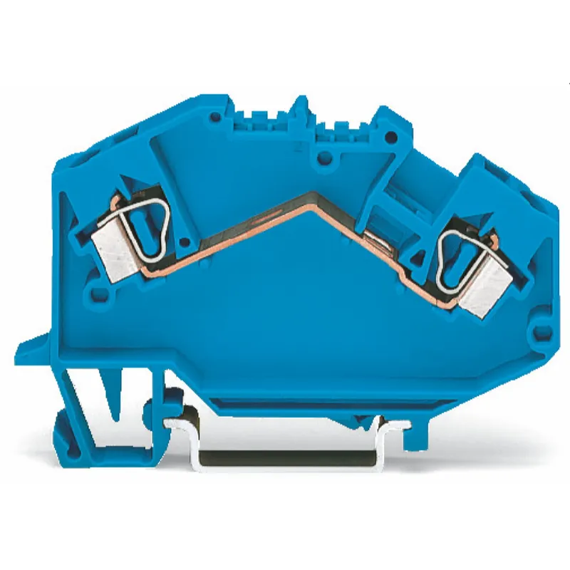WAGO 2 Leiter Durchgangsklemme 781-604 4,0qmm blau