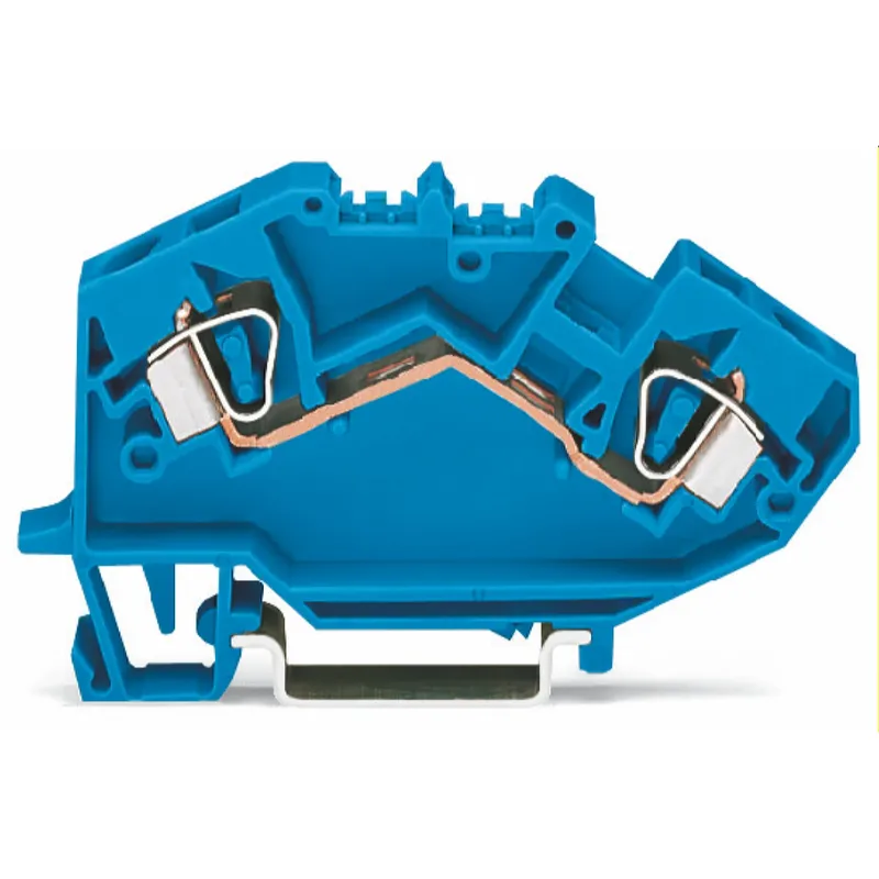 WAGO 2 Leiter Durchgangsklemme 782-604 6,0qmm blau