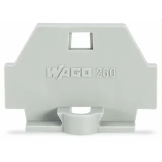 WAGO Abschlussplatte 260-361 grau