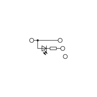 Phoenix Contact Initiatoren-/Aktorenklemme DIK 1,5-LA 24RD/O-M