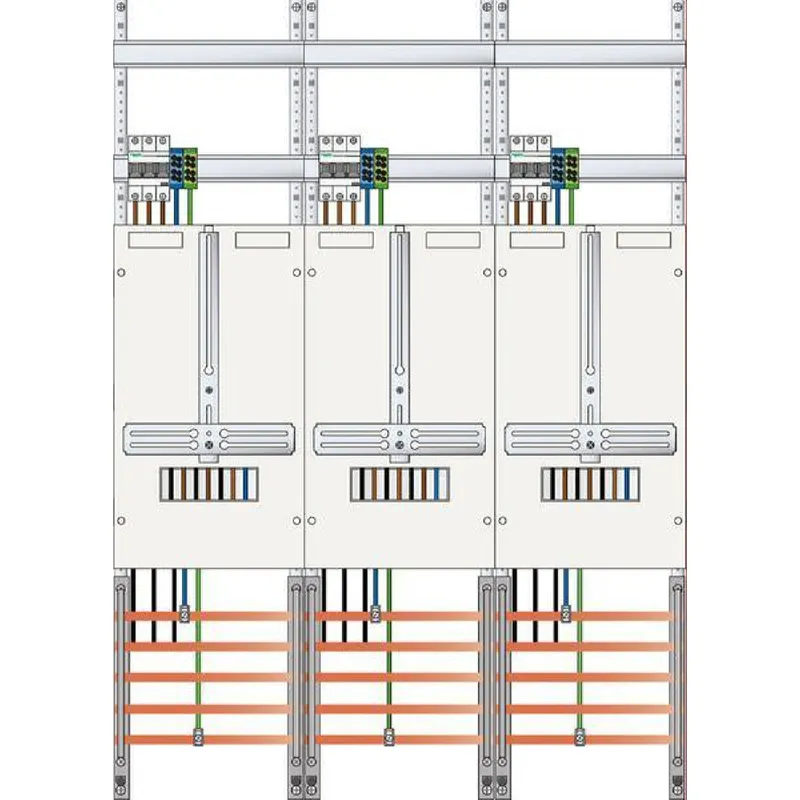 ABN Braun Zählerplatz 3Pkt 3Z sperrbares HS 5polig 750x1050mm Z37230