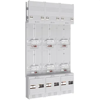 ABN Braun Zählerplatz 3Pkt 6Z sperrb. HS/ZSK 5polig 750x1350mm Z39660