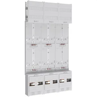 ABN Braun Zählerplatz 3Pkt 6Z Klemmstein/Kanal 5pol 750x1350mm Z39760